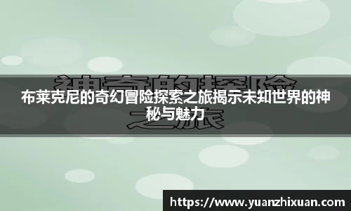布莱克尼的奇幻冒险探索之旅揭示未知世界的神秘与魅力